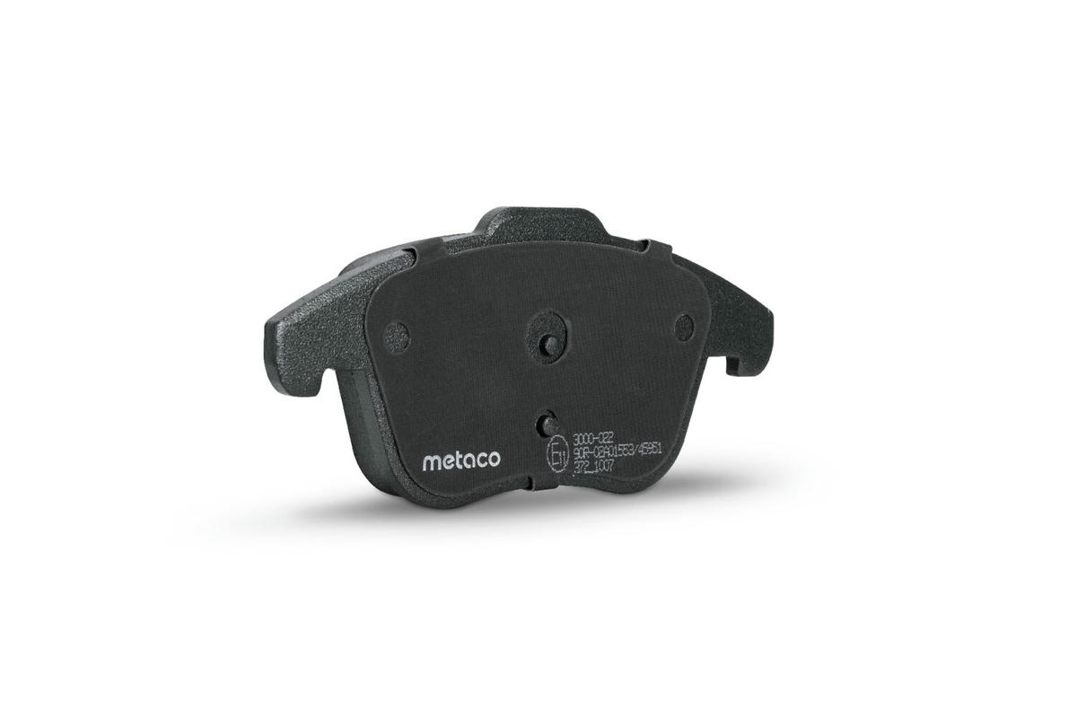 Колодки тормозные передние к-кт metaco 3000-022 preview 3