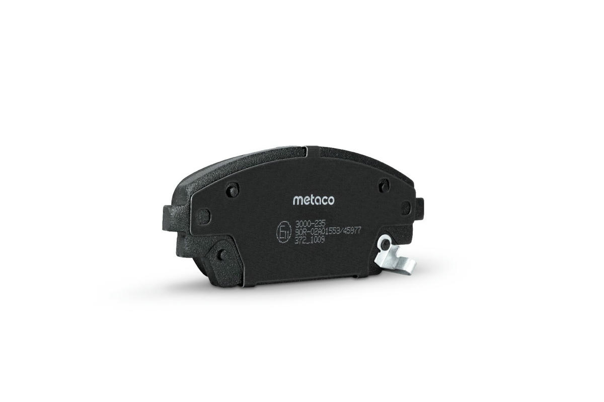 Колодки тормозные передние к-кт metaco 3000-235 preview 2