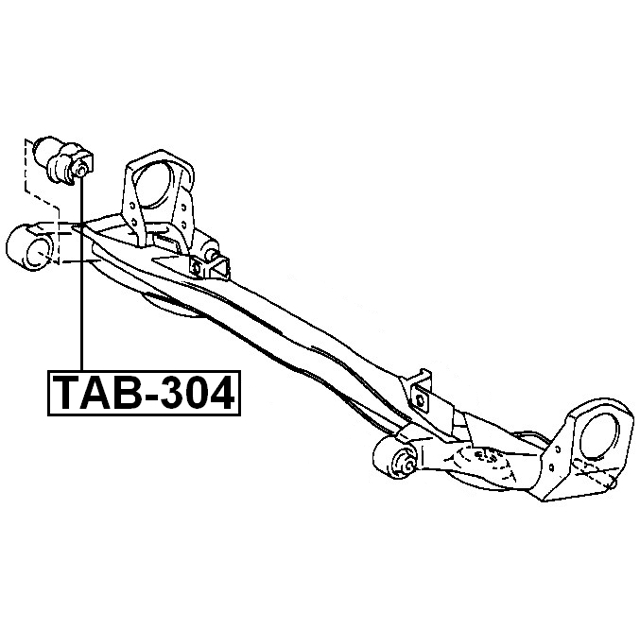 Сайлентблок задней подвески FEBEST TAB-304 preview 2 Сайлентблок задней подвески FEBEST TAB-304 preview 2