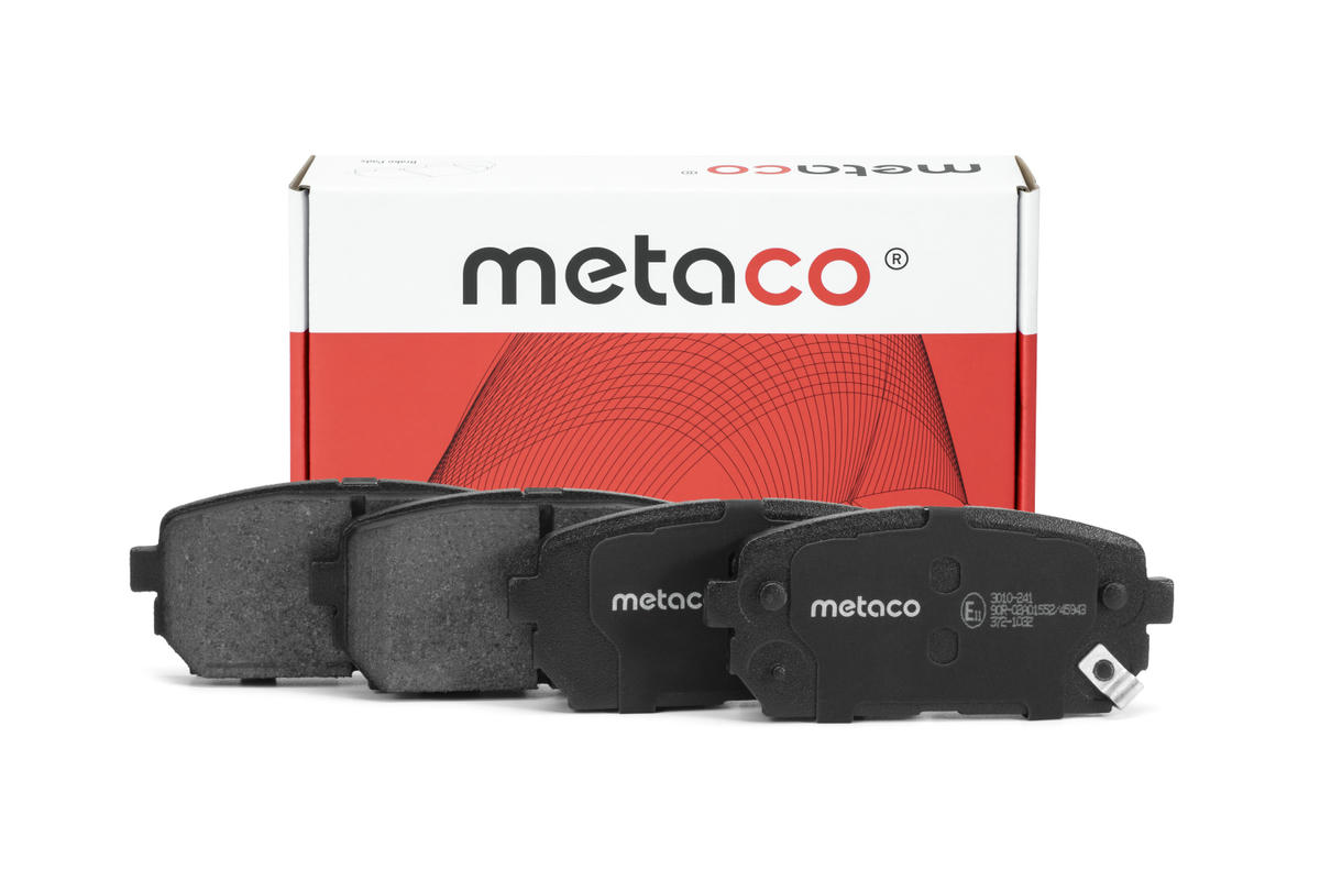 Колодки тормозные задние дисковые к-кт metaco 3010-241 preview 1