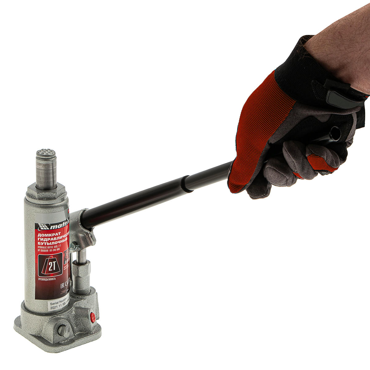 Домкрат бутылочный 2т гидравлический 181–345мм кейс MATRIX preview 14