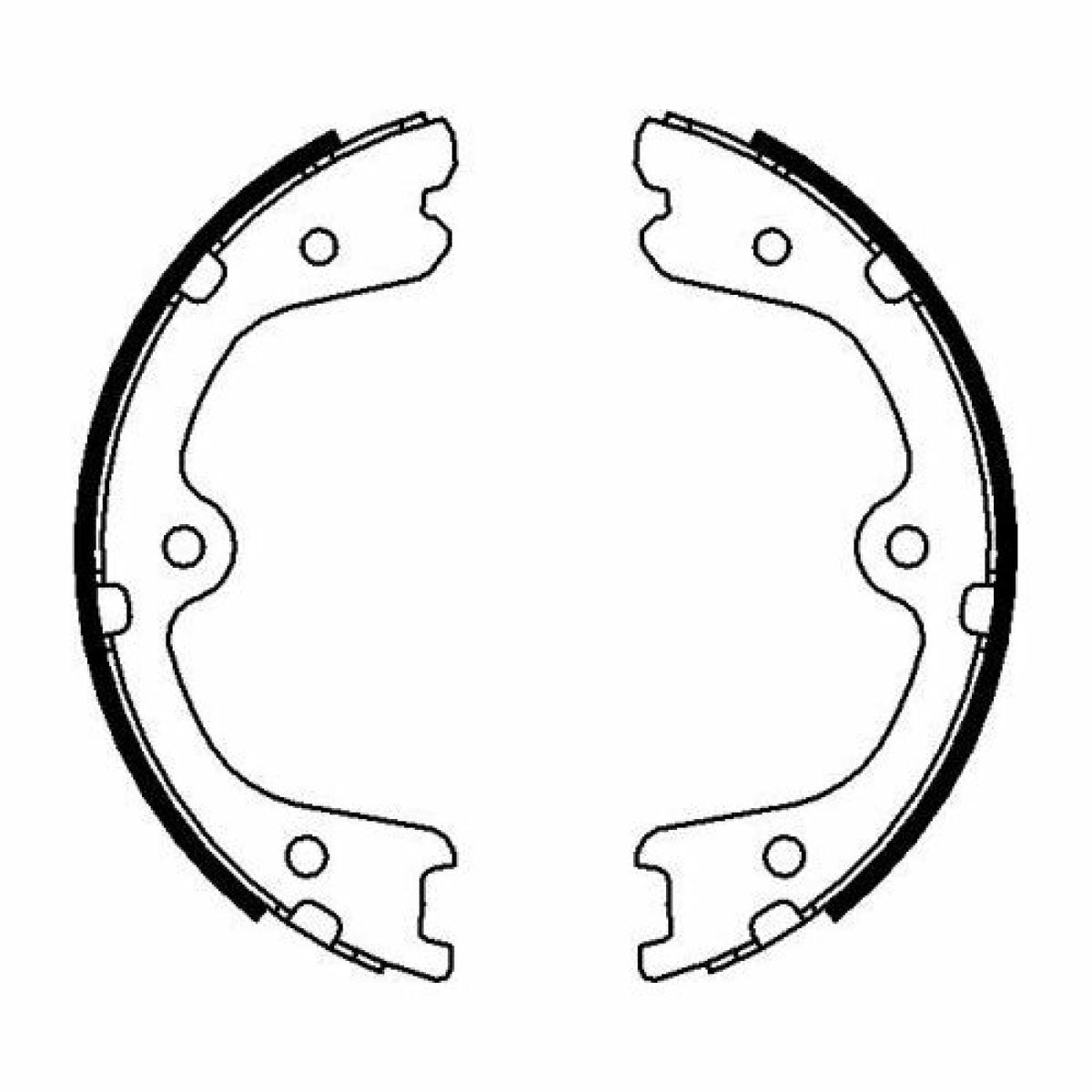 Колодки ручного тормоза к-кт TRIALLI GF 4530 preview 2