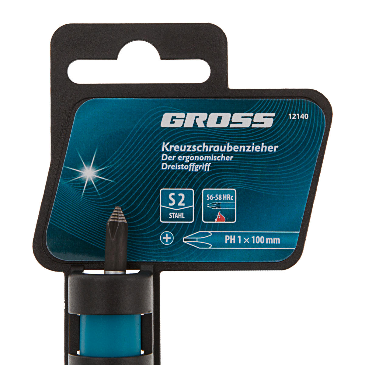 Отвертка PH1 x 100мм, S2, трехкомпонентная ручка GROSS preview 4