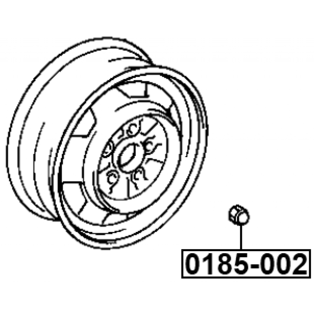 Гайка колеса FEBEST 0185-002 preview 2