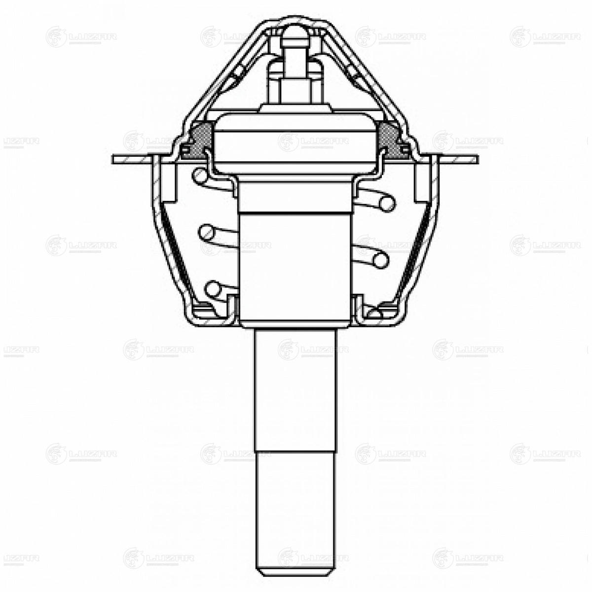 Термостат для а/м Mercedes-Benz C (W204) (07-)/E (W211) (02-) (M271) (90 C) (термоэл.) (LT 1527) preview 4