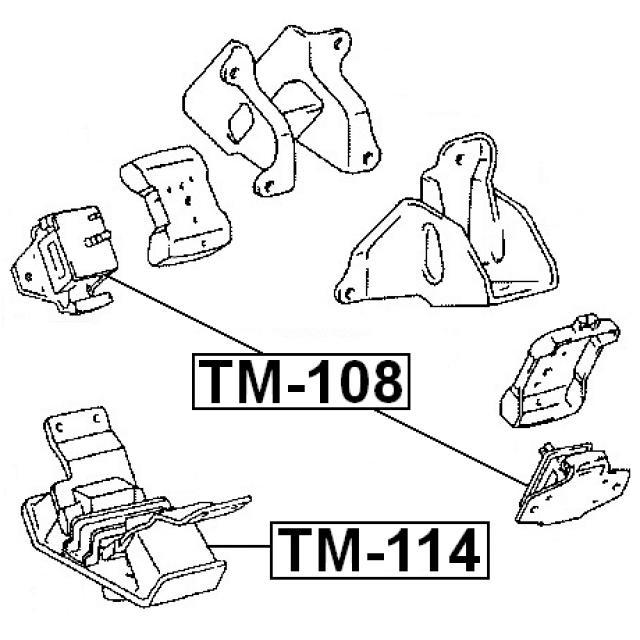 TM-114_подушка двигателя задняя!Toyota Land Cruiser Prado 90 96-02 preview 2 TM-114_подушка двигателя задняя!Toyota Land Cruiser Prado 90 96-02 preview 2