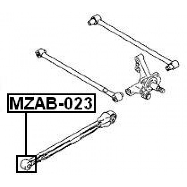 Сайлентблок FEBEST MZAB-023 preview 2