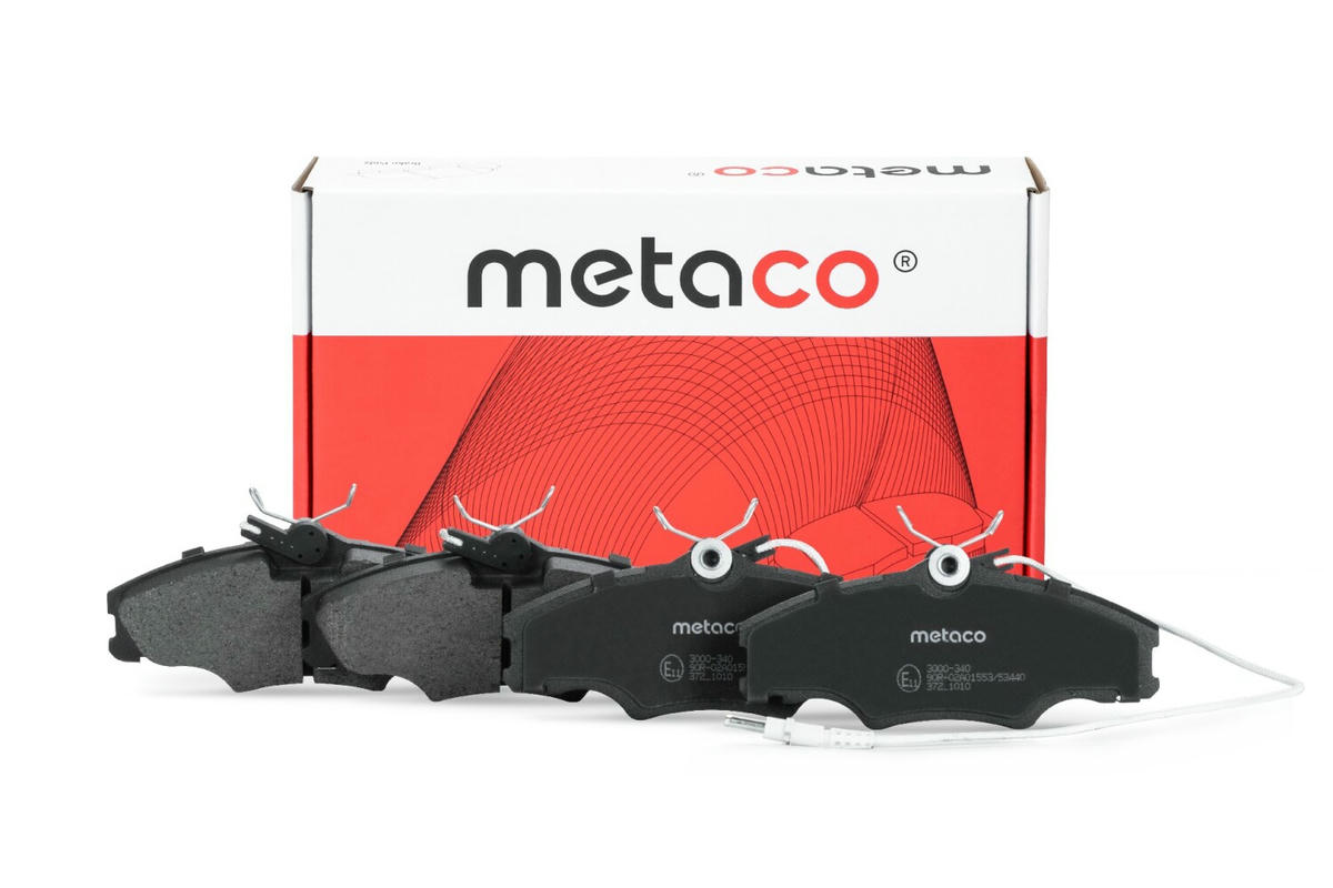 Колодки тормозные передние к-кт metaco 3000-340 preview 1