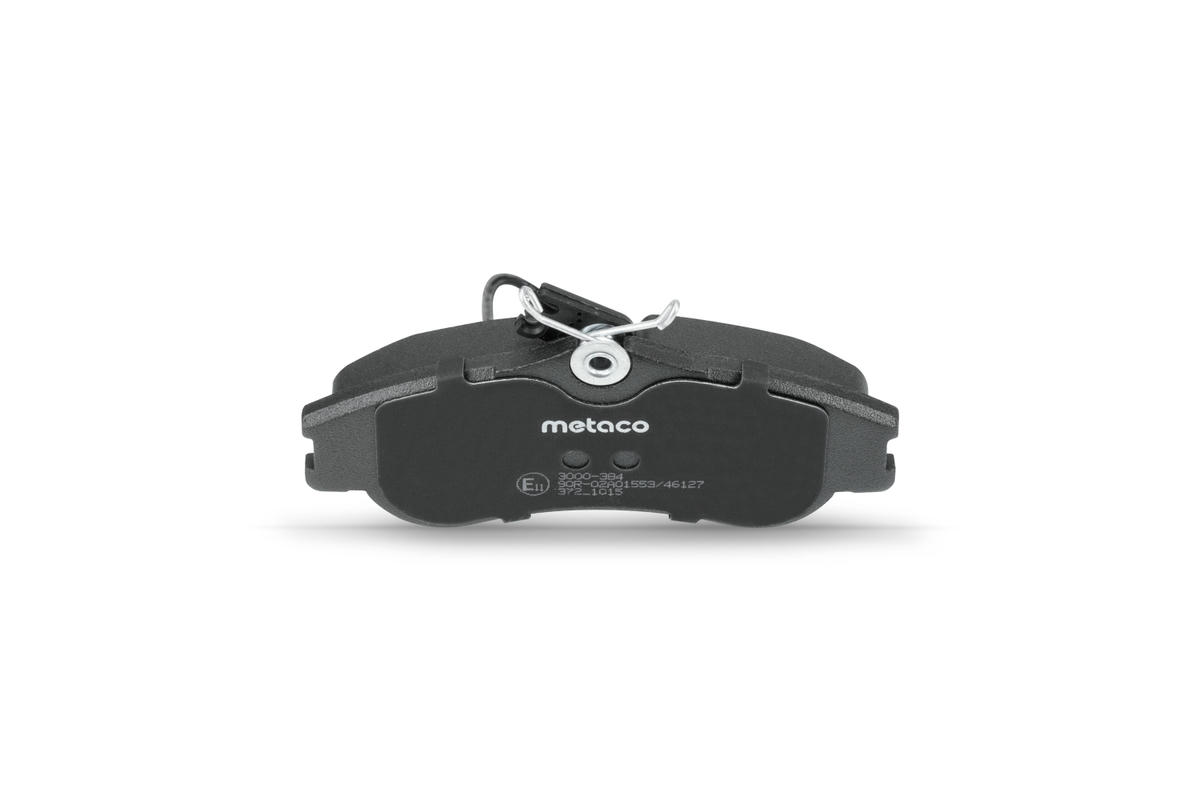Колодки тормозные передние к-кт metaco 3000-384 preview 4