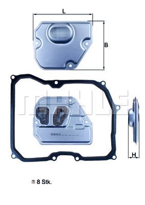 Фильтр АКПП KNECHT HX 169 KIT preview 1