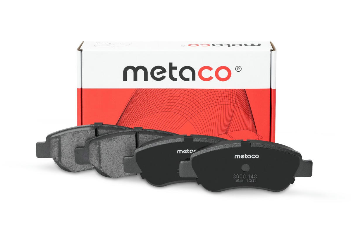Колодки тормозные передние к-кт metaco 3000-148 preview 1