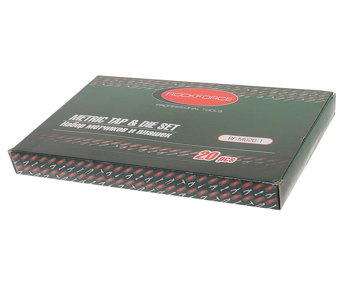 Набор метчиков и плашек метрический 20пр ROCK FORCE preview 1