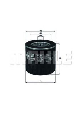 Фильтр масляный KNECHT OC 98 preview 1