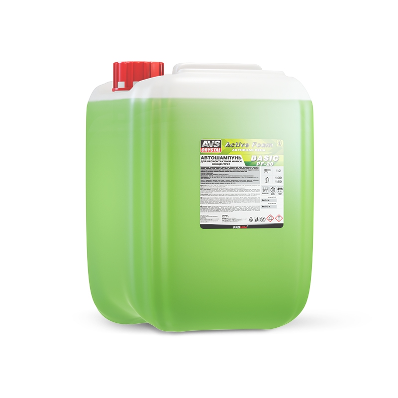 Автошампунь для б/к мойки AVS "Active Foam" 1:2 PF-20 BASIC 21,2 кг, шт preview 1