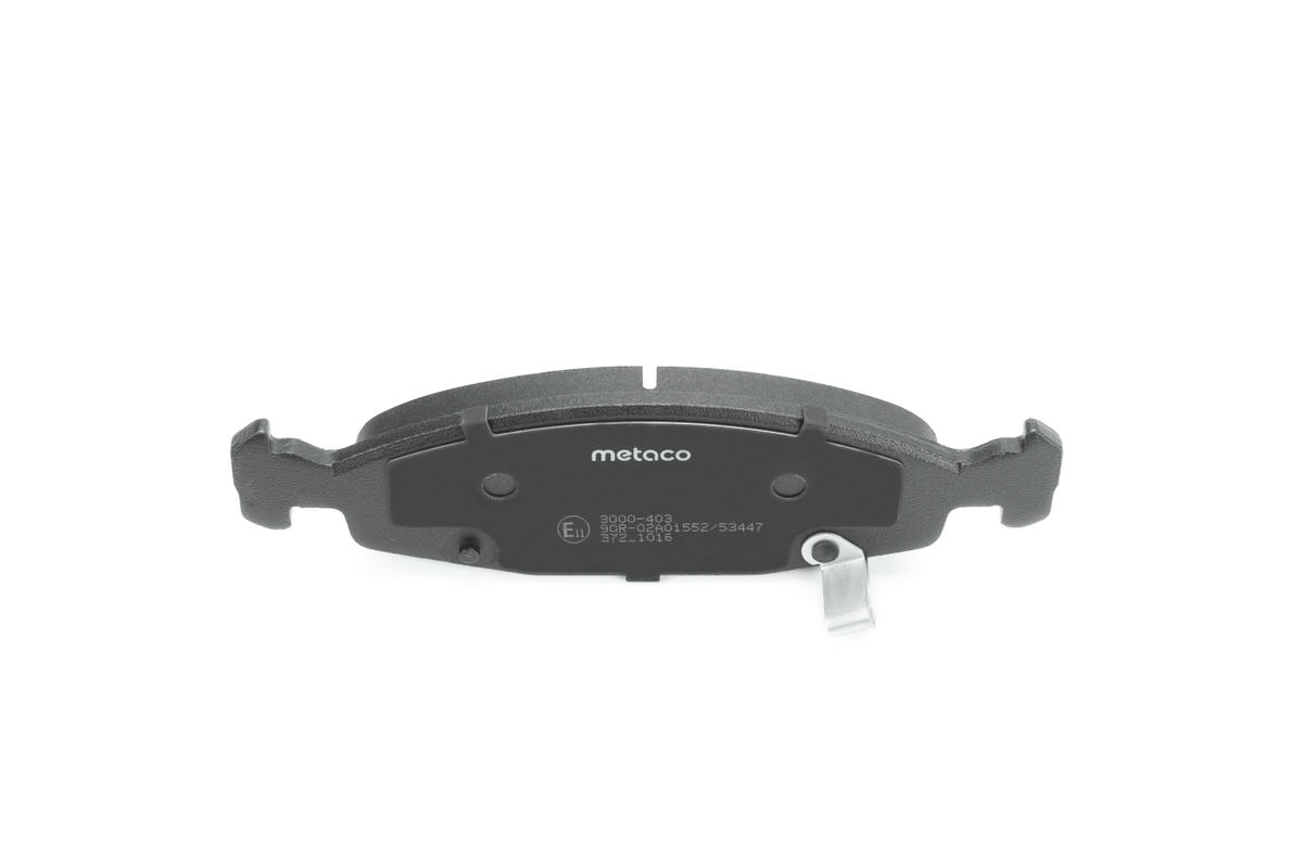 Колодки тормозные передние к-кт metaco 3000-403 preview 5