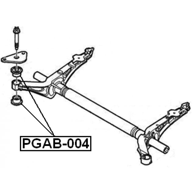 Сайлентблок FEBEST PGAB-004 preview 2
