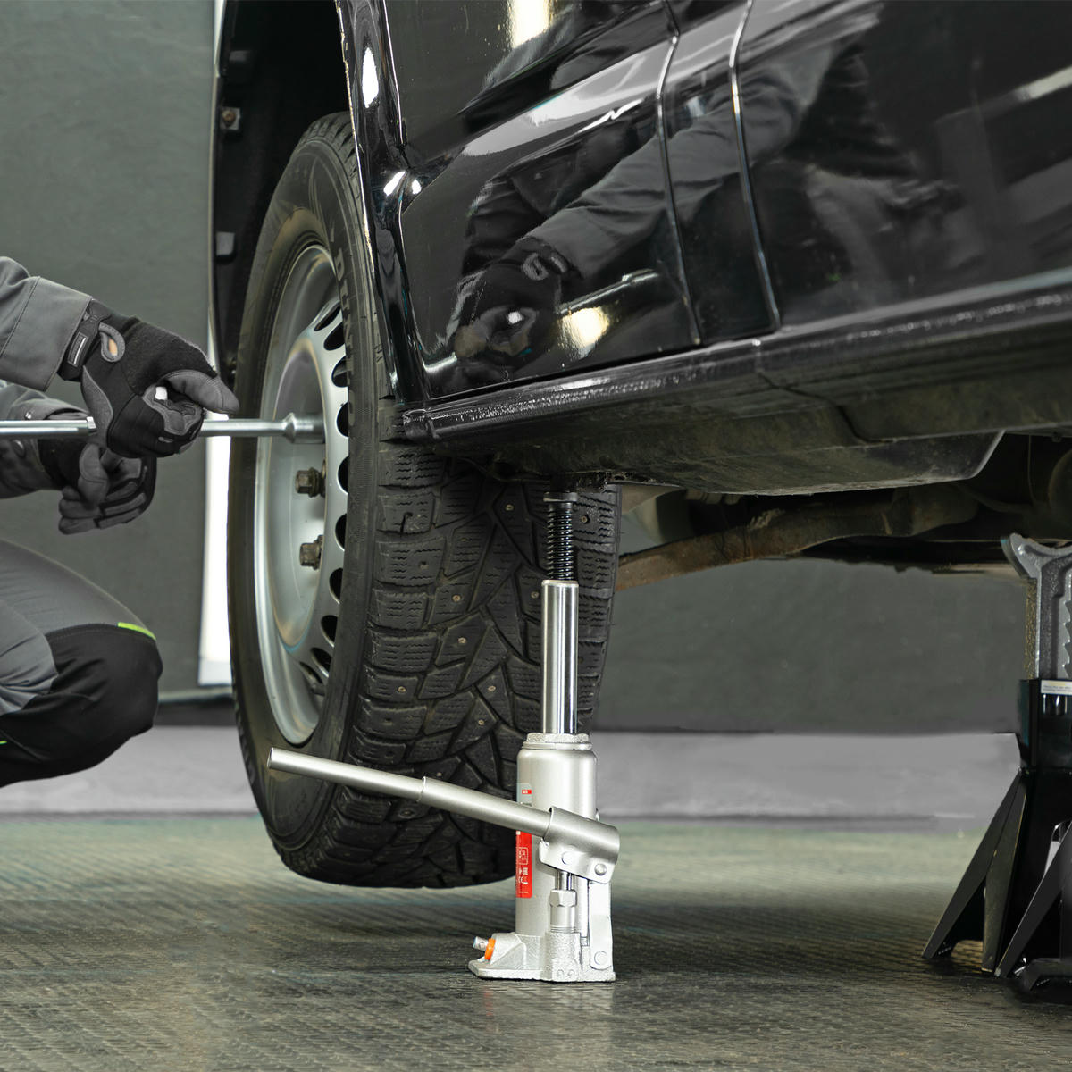 Домкрат гидравлический бутылочный, 4 т, h подъема 194-372 мм MATRIX 50763 MATRIX 50763 preview 10