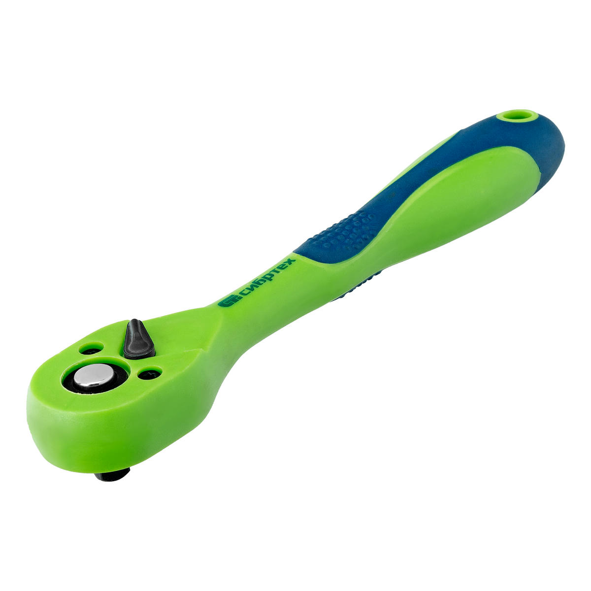 Ключ-трещотка, двухкомпонентная рукоятка, 1/4 Сибртех 14007 preview 1