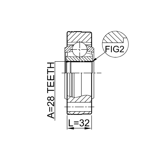 Шрус внутренний 28x108 preview 2