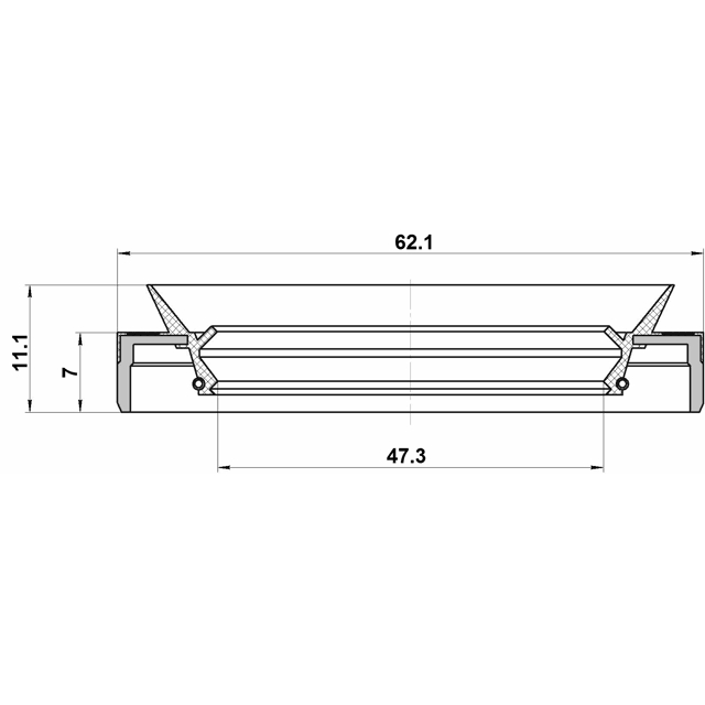 95MES-49620711X_сальник ступицы передней 49x62x7x11.2! Suzuki Swift SF310 01-03 preview 2