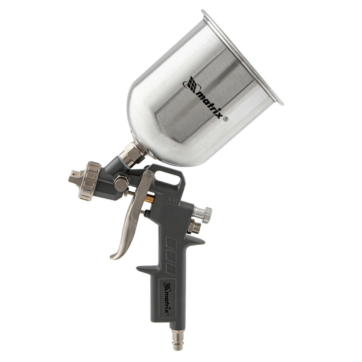 Краскопульт MATRIX с верхним бачком 1л, (сопла 1.2, 1.5, 1.8мм) preview 3