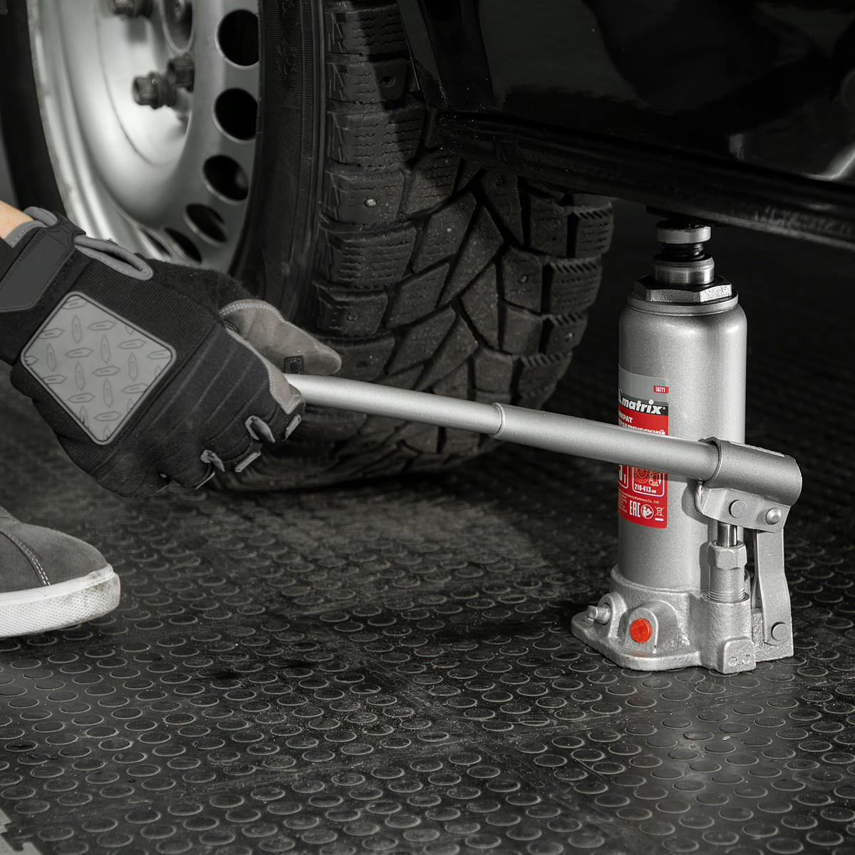 Домкрат гидравлический бутылочный, 5 т, высота подъема 216-413 мм MATRIX Master 50721 MATRIX 50721 preview 12