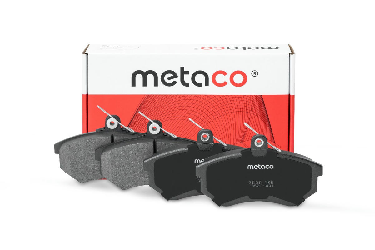Колодки тормозные передние к-кт metaco 3000-186 preview 1