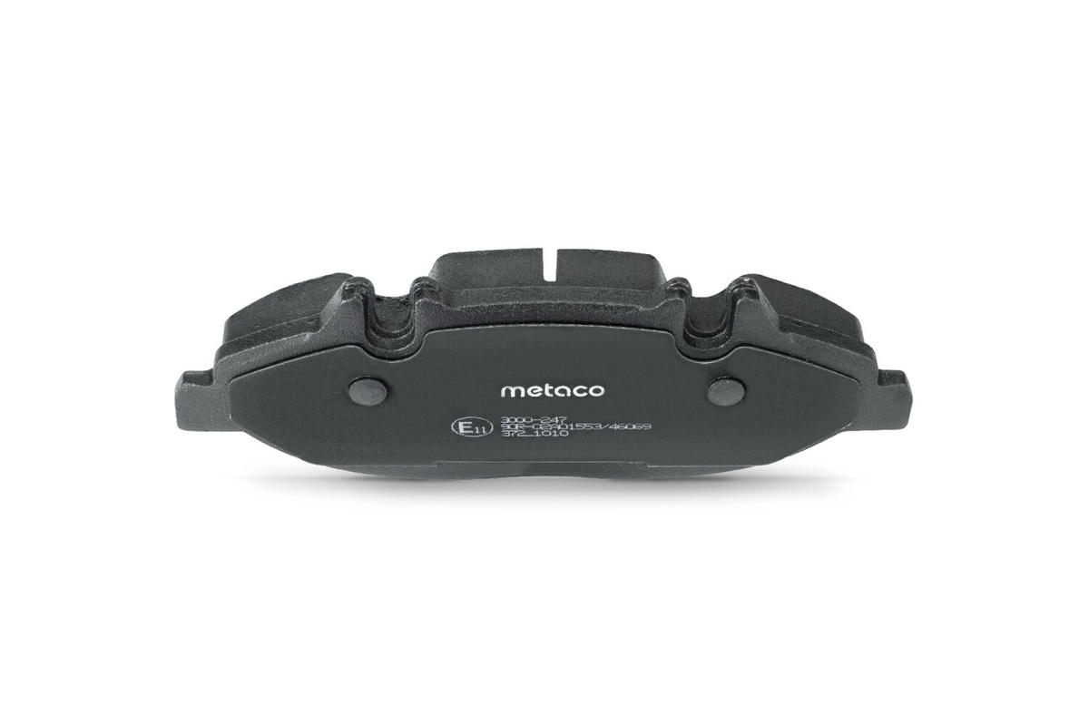Колодки тормозные передние к-кт metaco 3000-247 preview 4