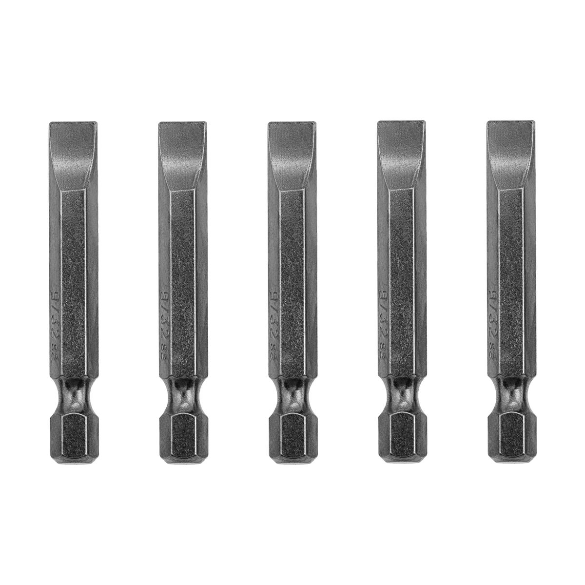 Набор бит, SL9/32"x2", 5 шт.// Denzel preview 2