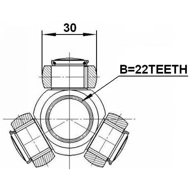 Трипоид FEBEST 2716-440 preview 2 Трипоид FEBEST 2716-440 preview 2