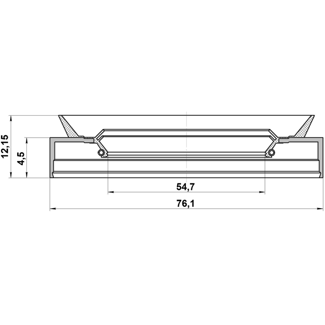 95PDS-56760412X1_сальник ступицы! пер. 56x76x4.5x12.2 Nissan Primera P11 96-01 preview 2