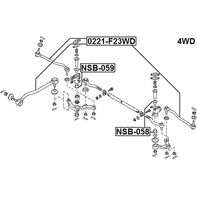 Наконечник рулевой FEBEST 0221-F23WD preview 2