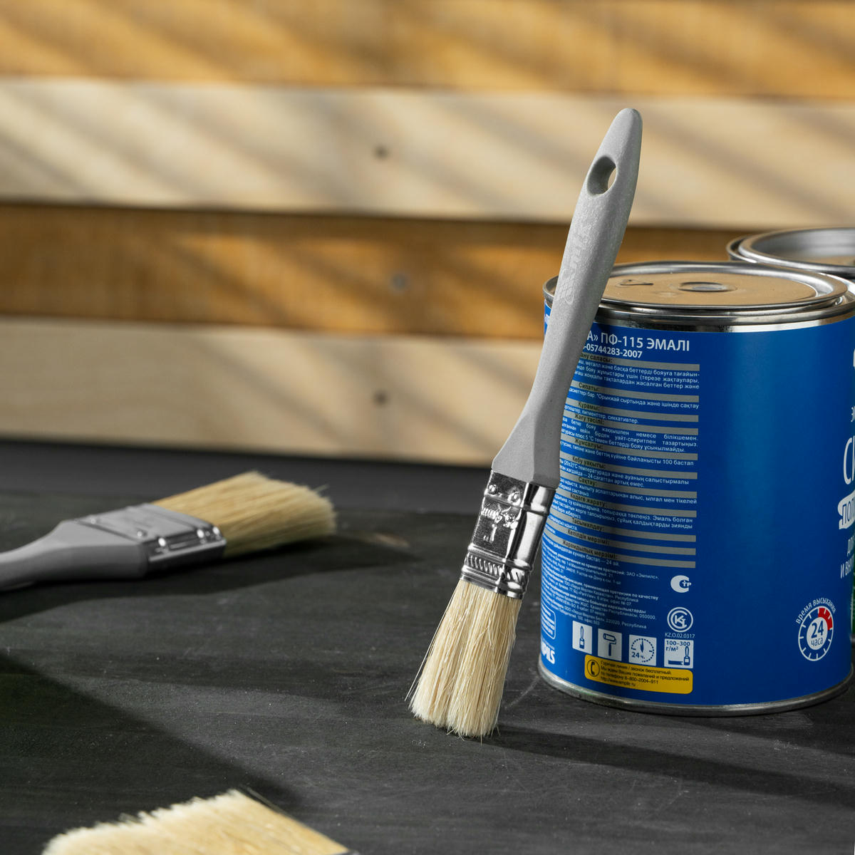 Кисть плоская Евро 1, натуральная щетина, пластмассовая ручка MATRIX 83061 preview 8