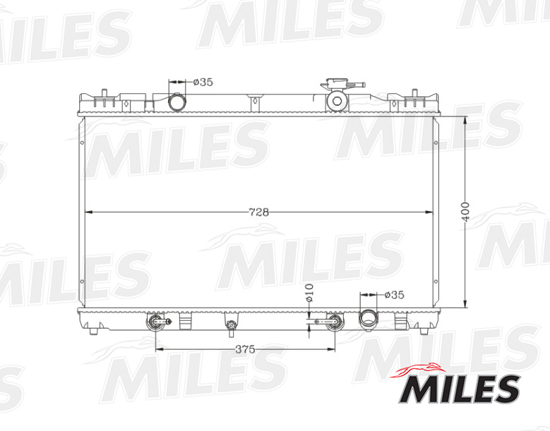 Радиатор основной MILES ACRB051 preview 3