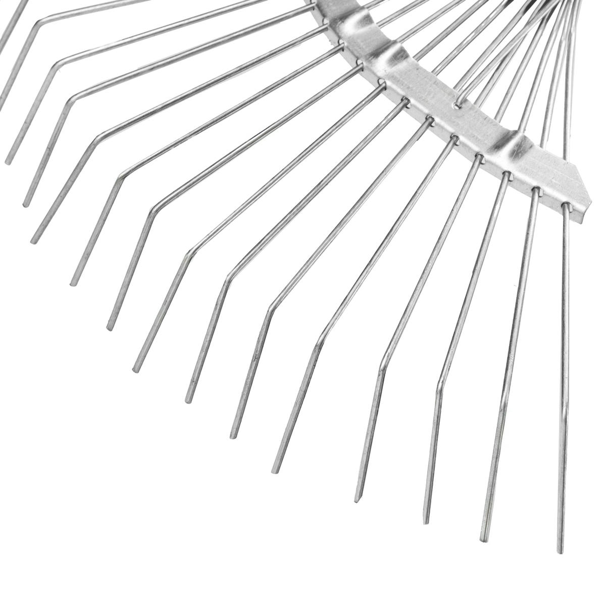 Грабли веерные 18 зубьев, с черенком, оцинкованные, круглый зуб// СИБРТЕХ Россия preview 4