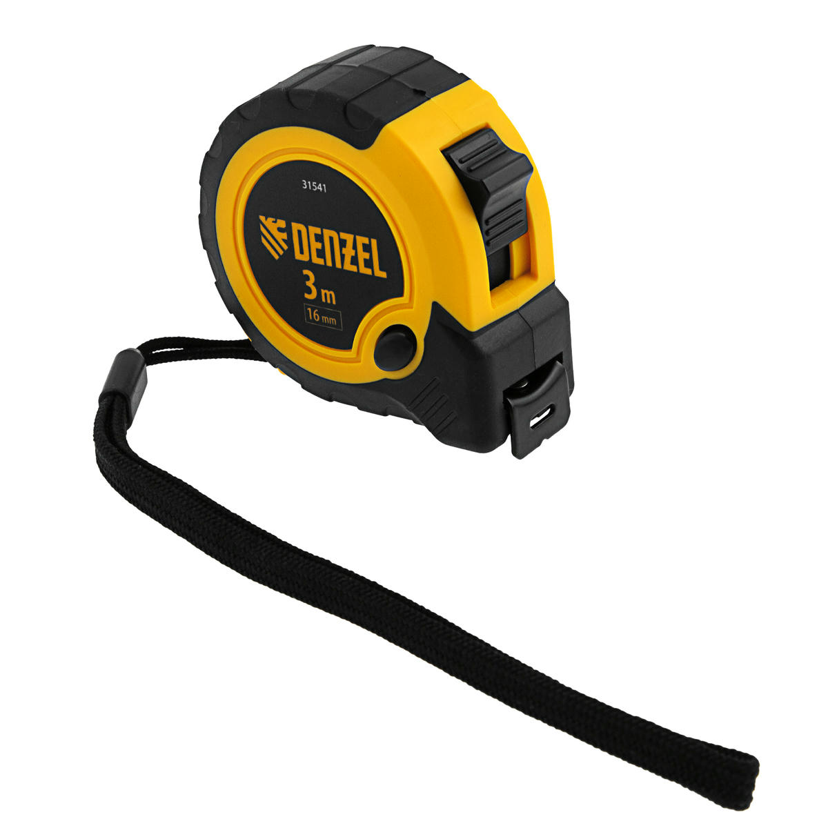 Рулетка 3м 16мм двухкомп. корпус, кнопка пауза DENZEL preview 5