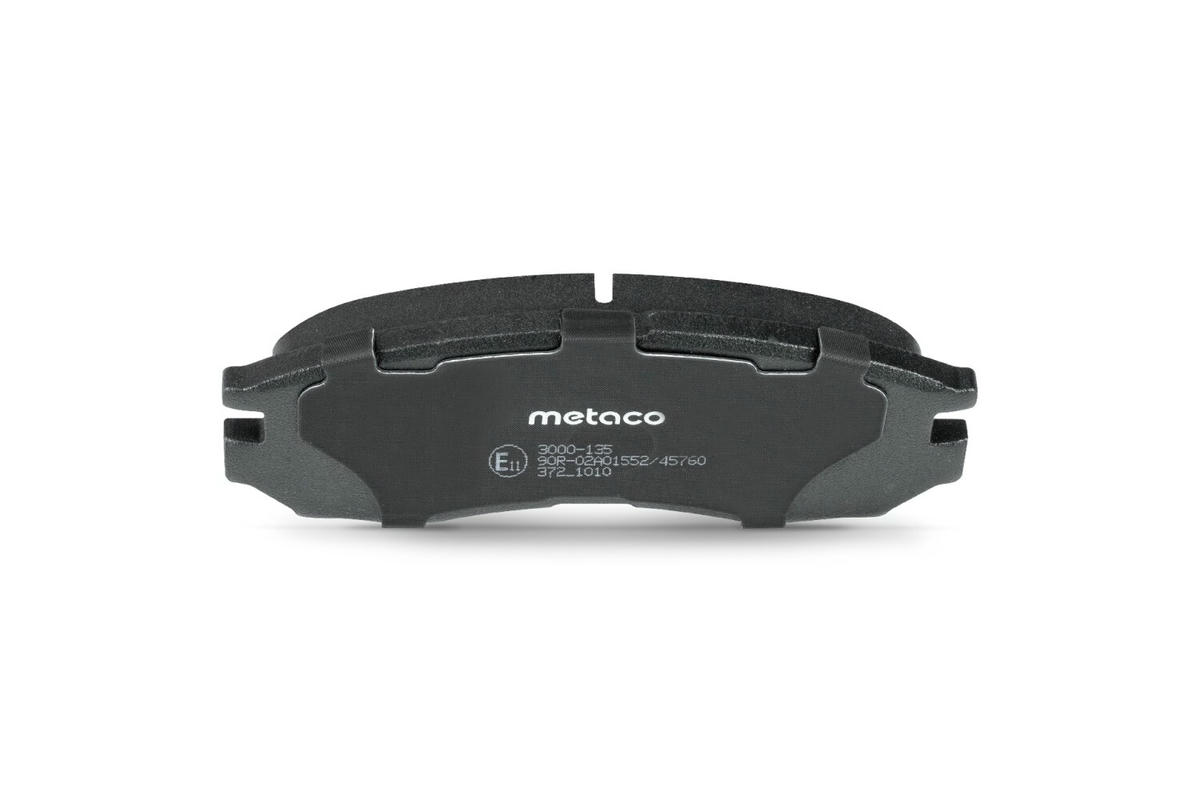 Колодки тормозные передние к-кт metaco 3000-135 preview 5