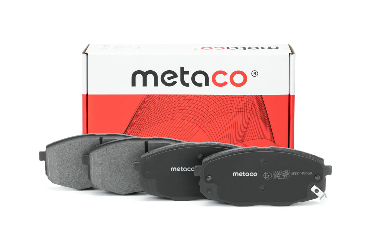 Колодки тормозные передние к-кт metaco 3000-421 preview 1