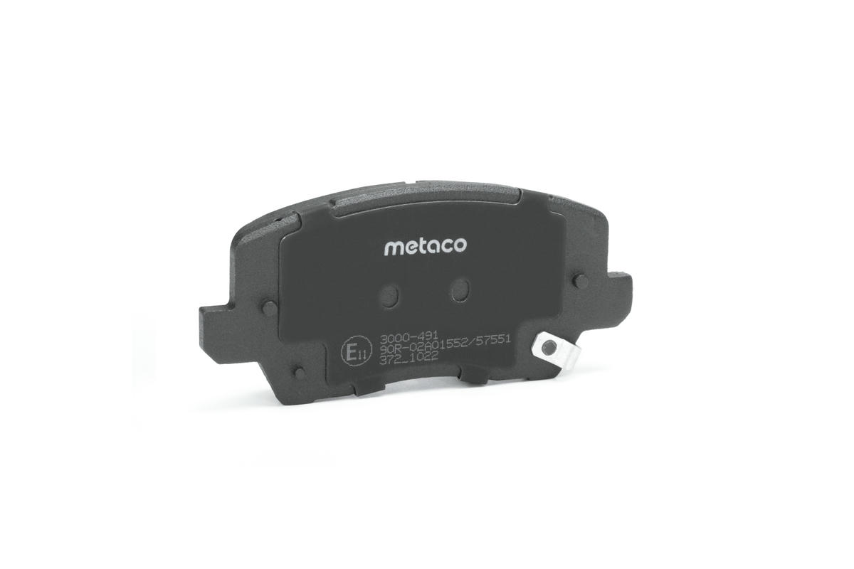 Колодки тормозные передние к-кт metaco 3000-491 preview 2
