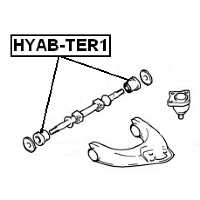 Сайлентблок рычага FEBEST HYAB-TER1 preview 2