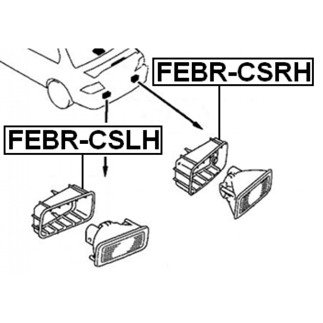 Корпус заднего фонаря FEBEST FEBR-CSRH preview 2