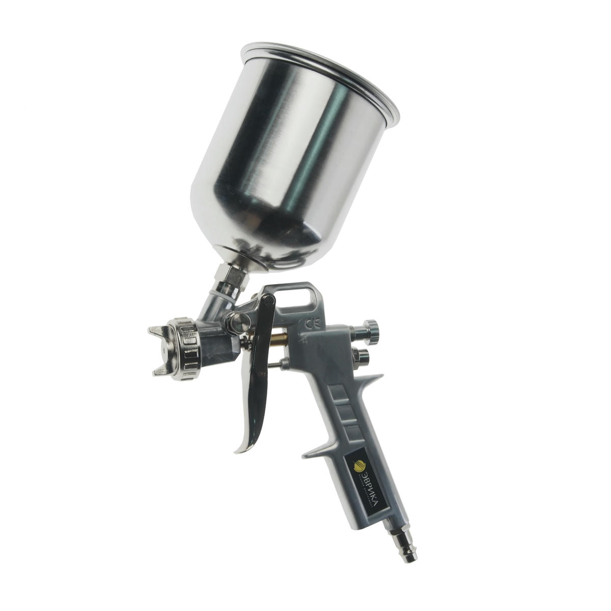 Краскопульт с верх. алюминиевым бачком 600мл 1,5мм ЭВРИКА preview 2