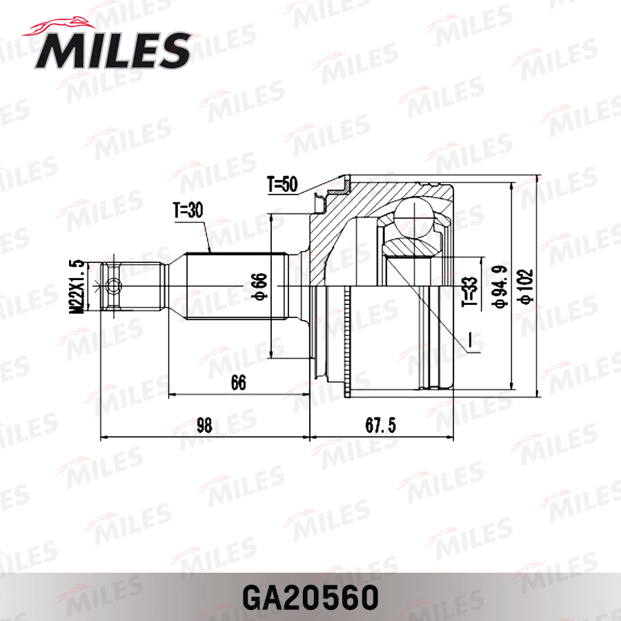 ШРУС MITSUBISHI PAJERO 99- нар. preview 3