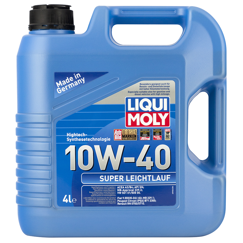 Масло моторное LIQUI MOLY SUPER LEICHTLAUF 10W40 4л п/синт. preview 2