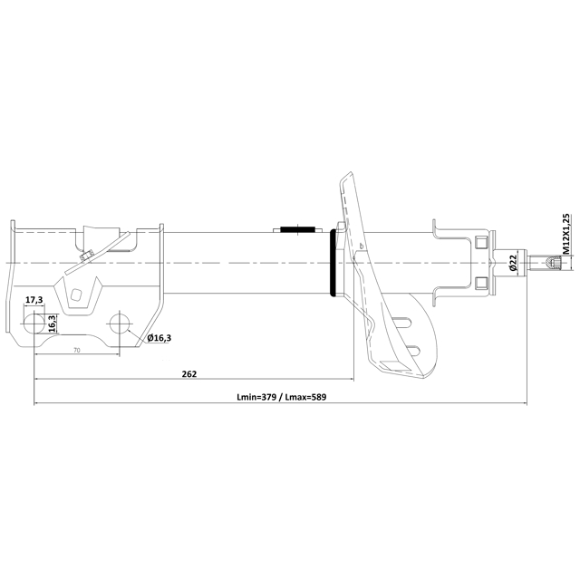 Амортизатор передний FEBEST 03110-002FL preview 2