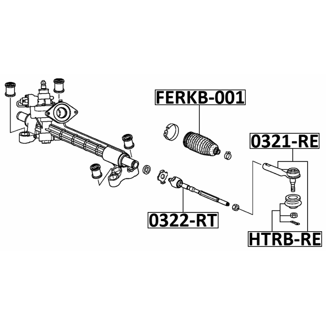 Тяга рулевая FEBEST 0322-RT preview 2
