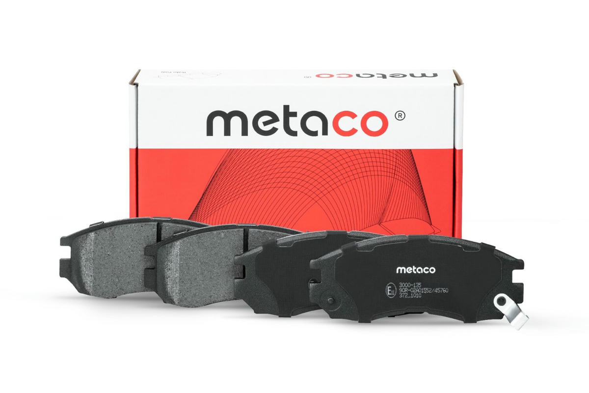 Колодки тормозные передние к-кт metaco 3000-135 preview 1