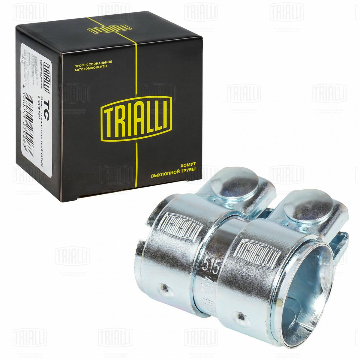 Хомут глушителя трубчатый с муфтой D=45 мм L=80 мм (оцинк. сталь) TRIALLI TC 45 Z preview 3