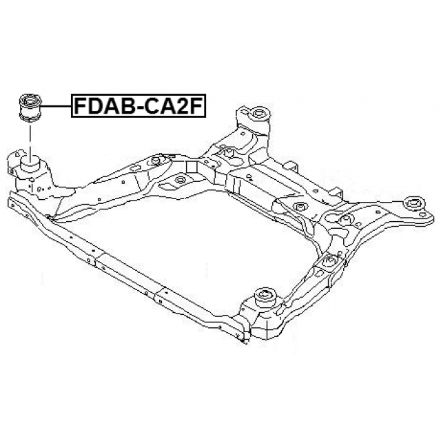 Сайлентблок подрамника FEBEST FDAB-CA2F preview 2