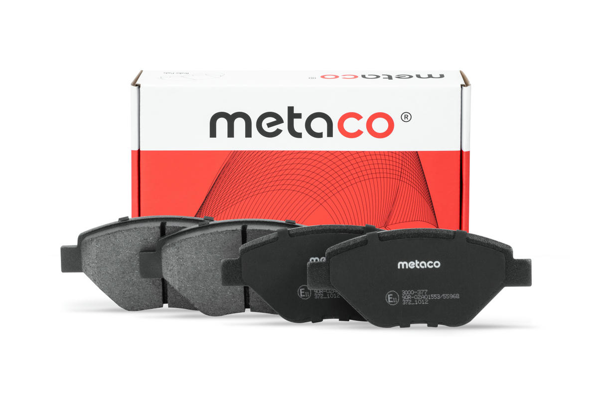 Колодки тормозные передние к-кт metaco 3000-377 preview 1